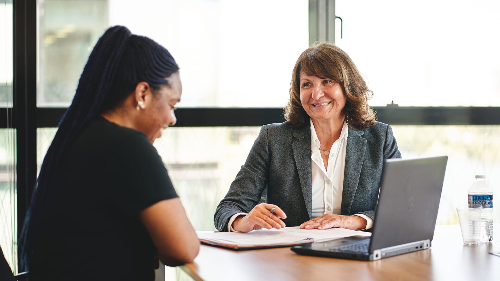 Patricia et sa filleule Huguette